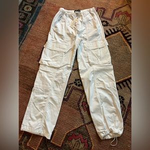 Sanctuary White Cargo Pants - Size Small